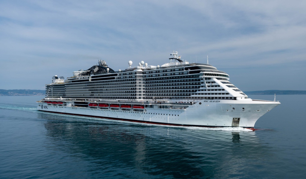 Beautiful large cruise ship MSC Seaview