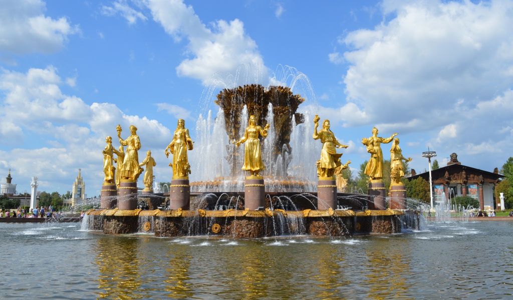 Фонтан Дружбы народов,  ВДНХ Москва, Россия