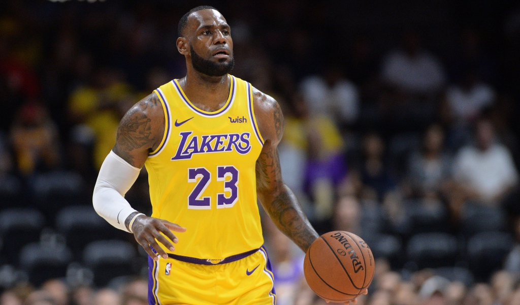 Баскетболист Леброн Джеймс игрок команды «Лос-Анджелес Лейкерс»