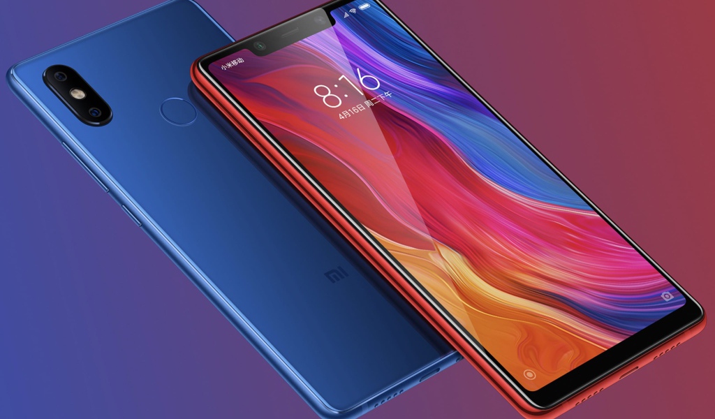 Красивый тонкий смартфон Xiaomi Mi 8