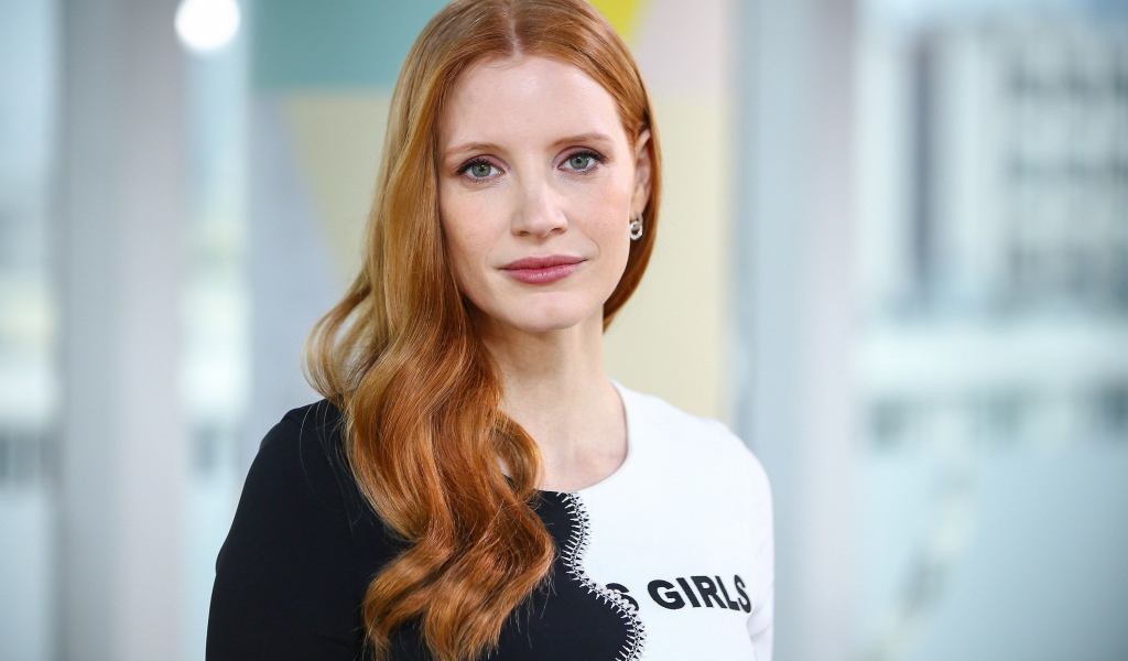 Красивая женщина, актриса Джессика Честейн 