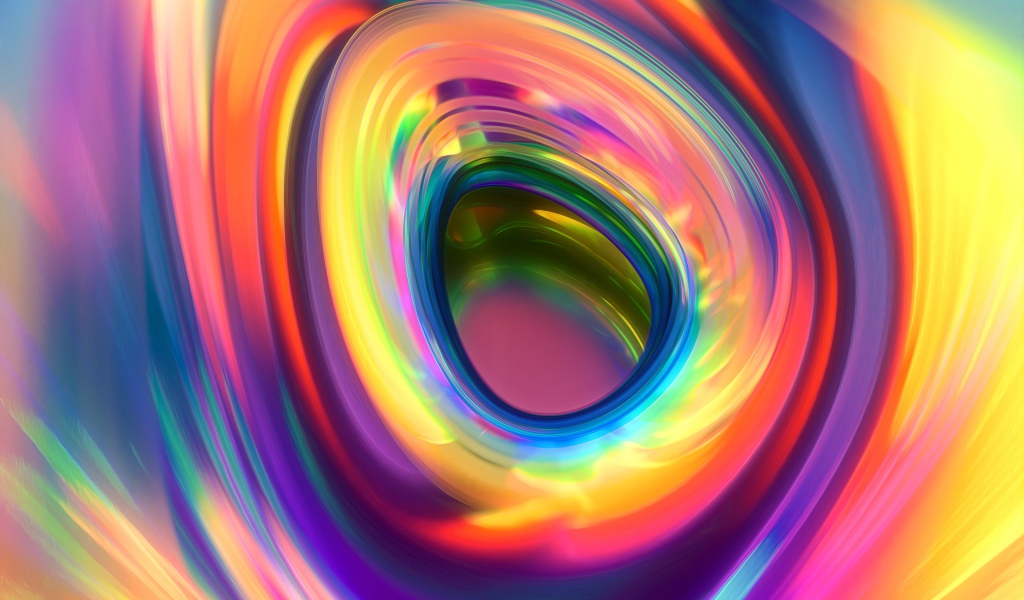 Абстрактное углубление цвета радуги