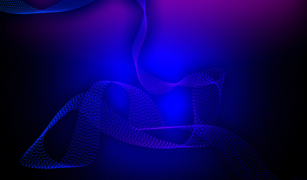 Абстрактная лента на фиолетовом фоне