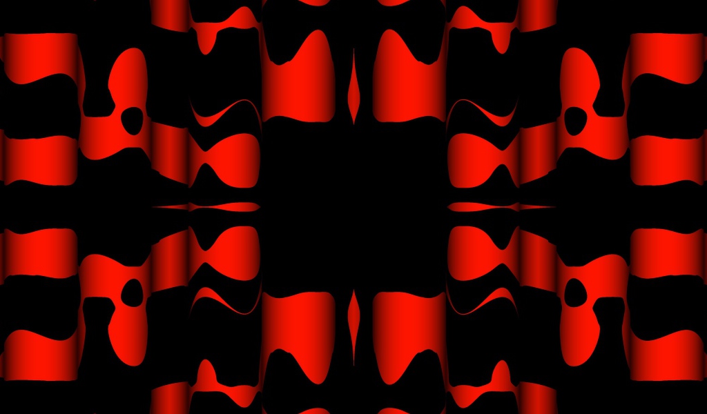 Черные и красные узоры крупным планом