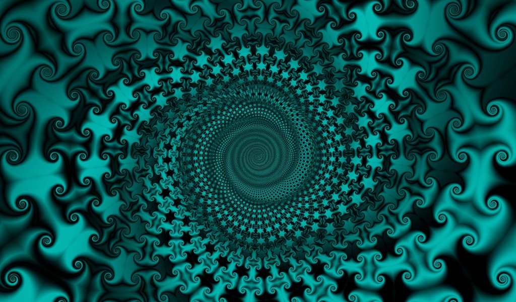 Голубой спиральный абстрактный узор 