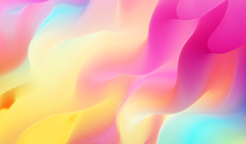 Разноцветные градиентные волны 