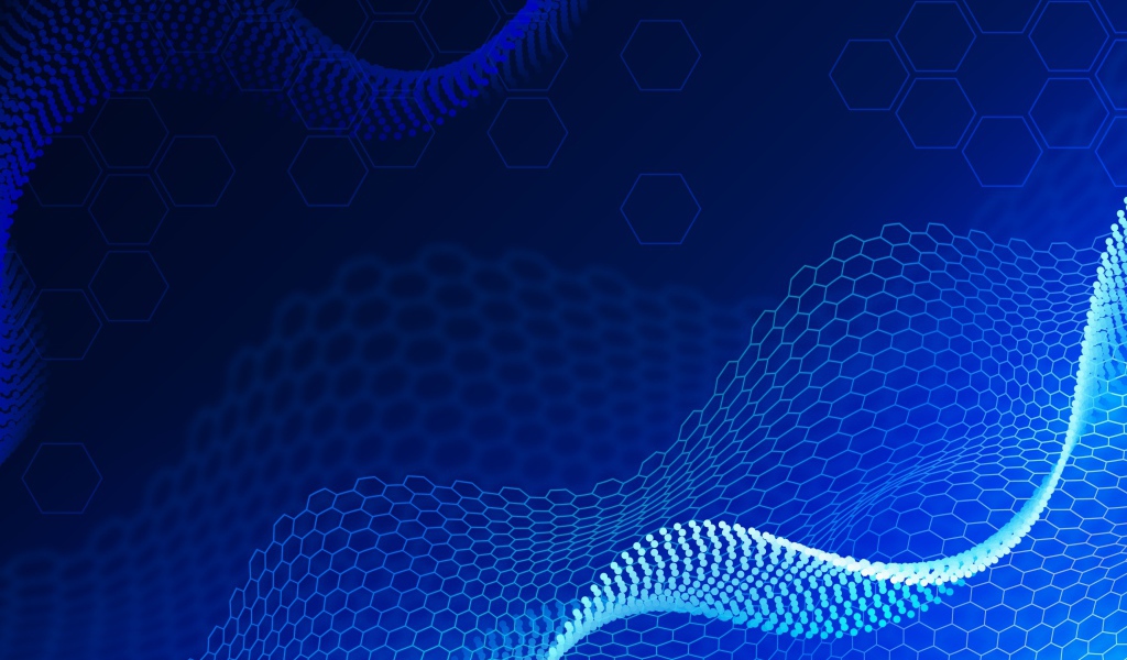 Неоновые абстрактные соты