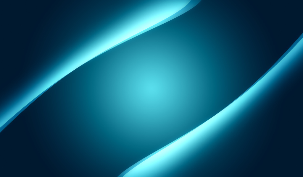 Неоновые голубые волнистые линии на синем фоне 