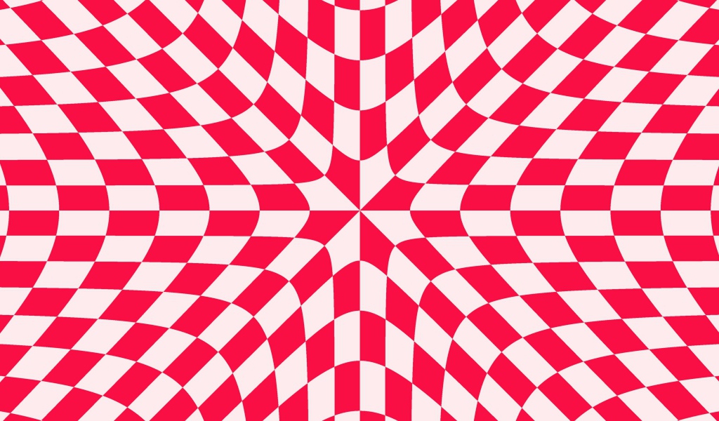 Красно - белый рисунок иллюзия 