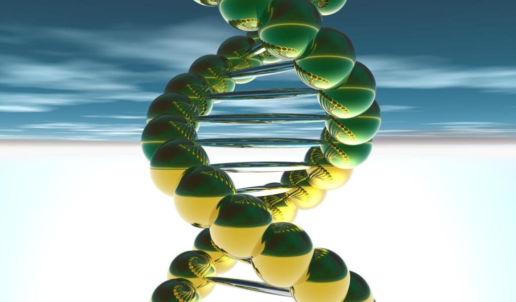 Спираль ДНК 3д графика