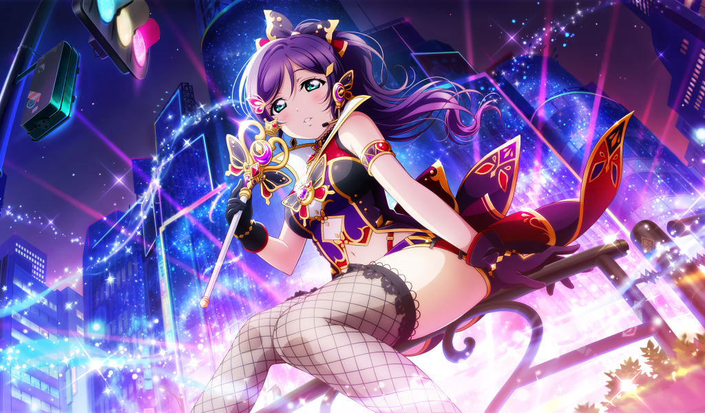 Красивая девушка аниме в открытом наряде