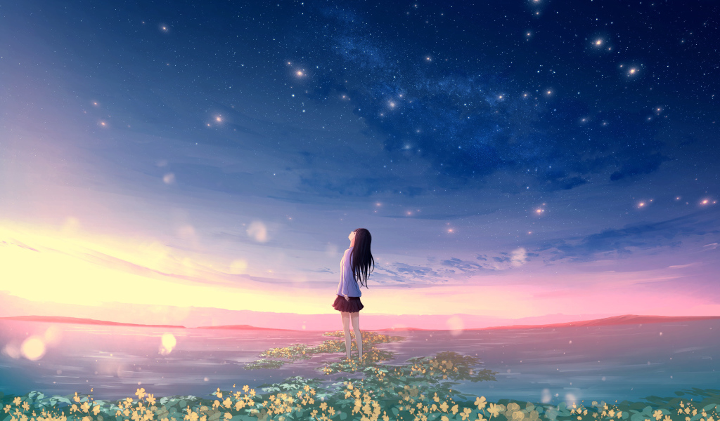 Фантастическая девочка взлетает над землей