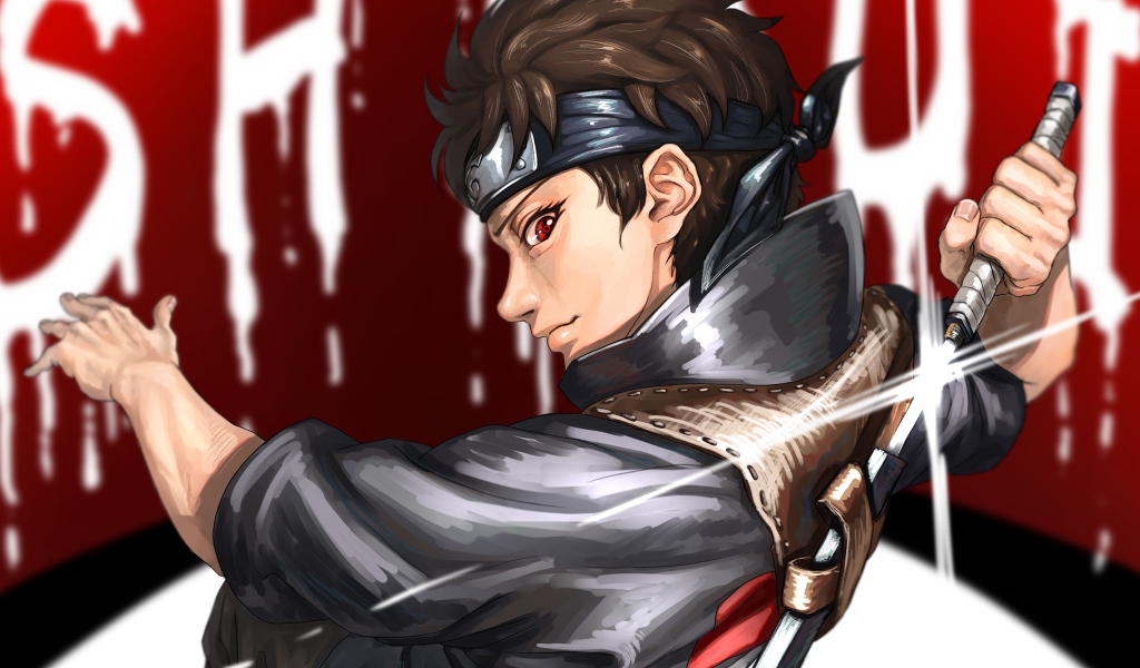 Мужчина с мечом аниме Naruto 