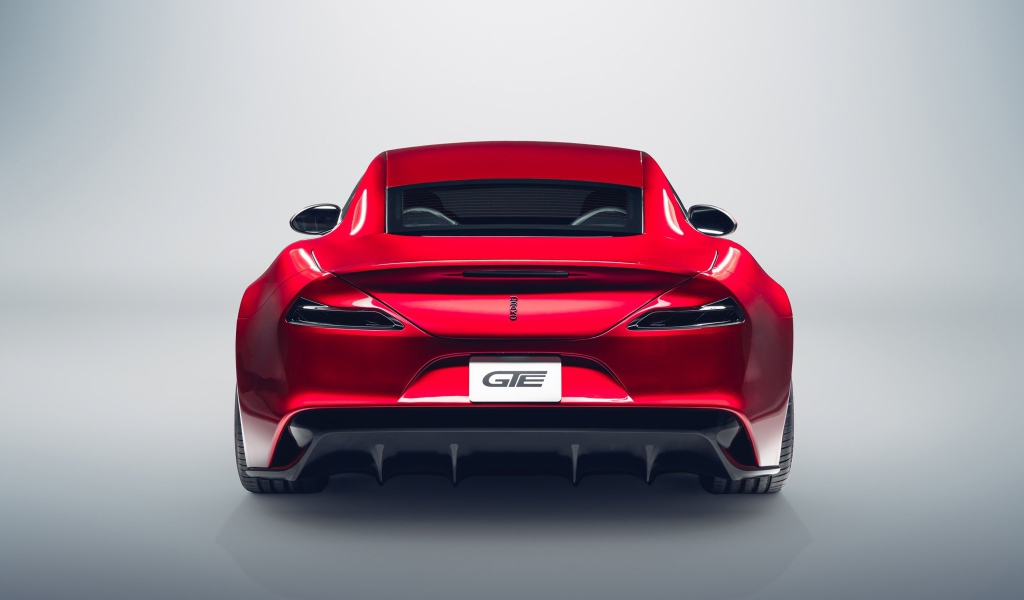 Автомобиль Drako GTE 2, 2020 года вид сзади