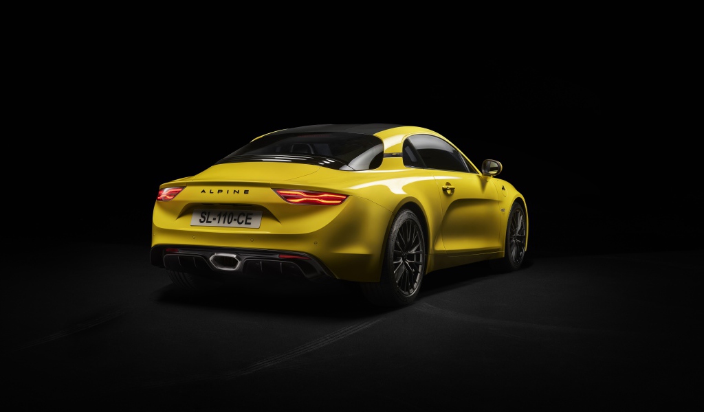 Yellow Alpine A110 Color Edition 2020 car rear view