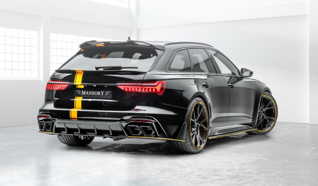 Автомобиль Mansory Audi RS 6 Avant 2020 года вид сзади