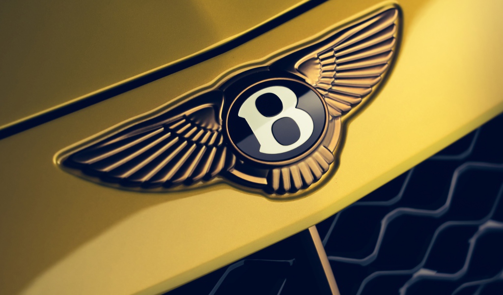 Логотип автомобиля Bentley Mulliner Bacalar 2020  года крупным планом
