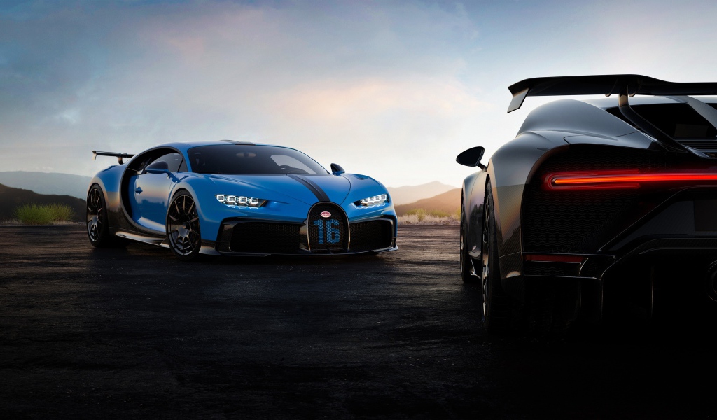 Автомобиль Bugatti Chiron Pur Sport 2020 года 