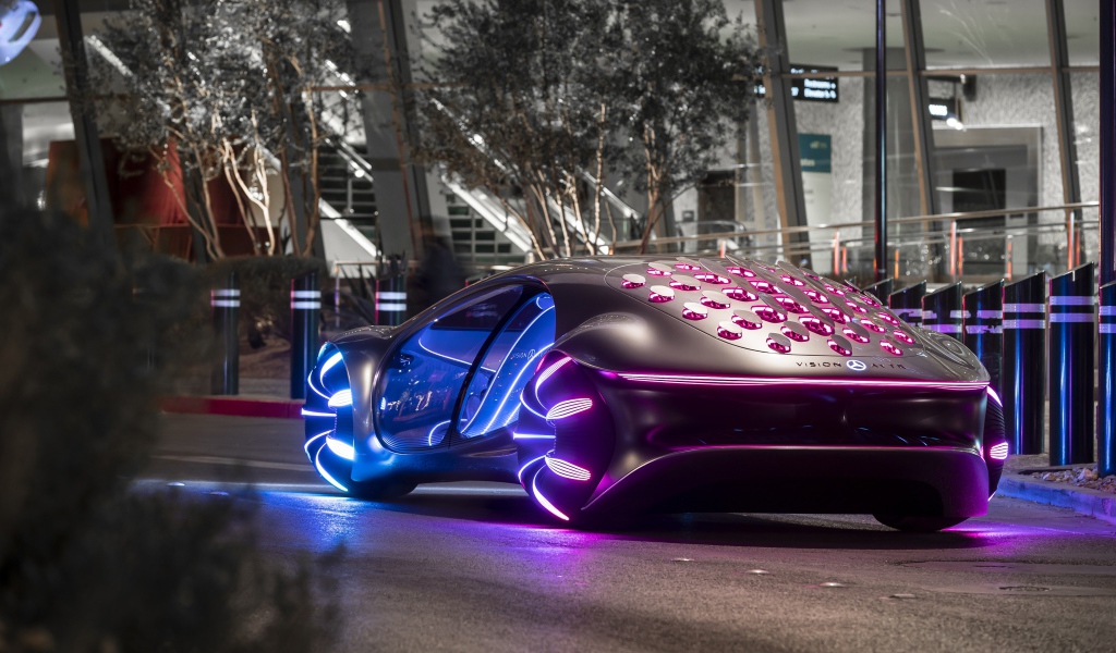 Футуристический автомобиль Mercedes-Benz VISION AVTR, 2020 года 
