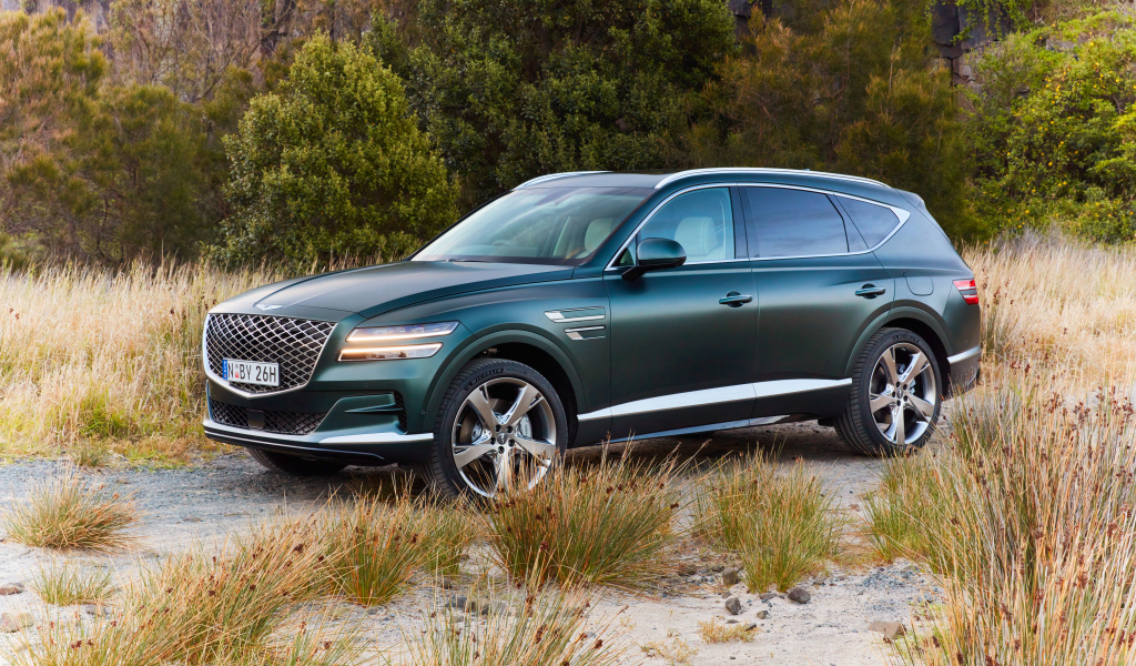 Автомобиль Genesis GV80 3.5T AWD 2020 года в траве