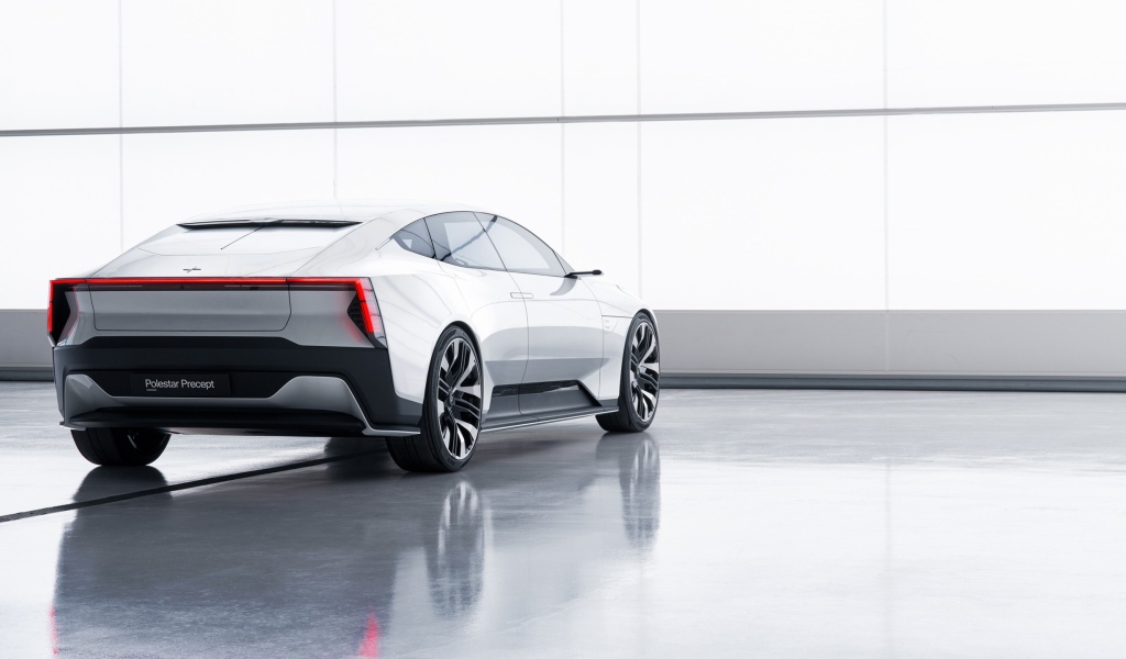 Автомобиль Polestar Precept 2020 года вид сзади