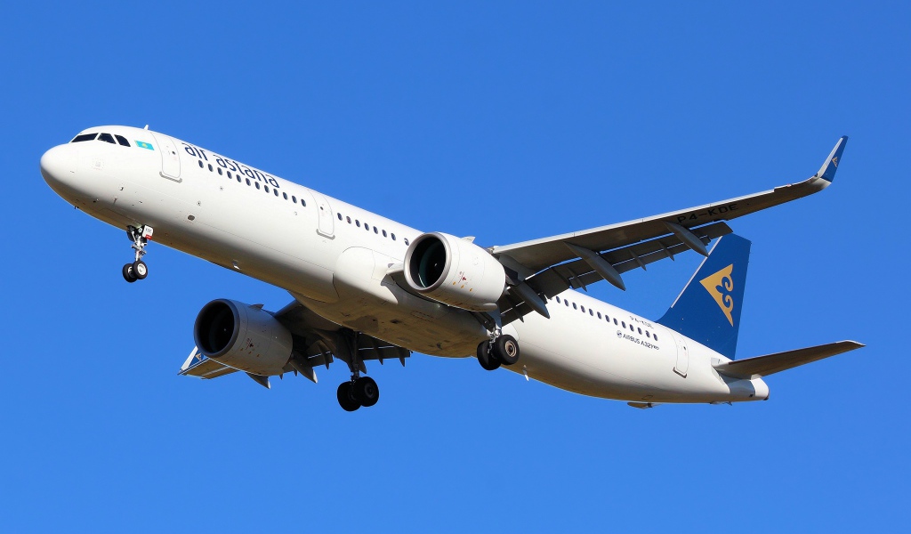 Пассажирский Airbus A321neo авиакомпании Air Astana