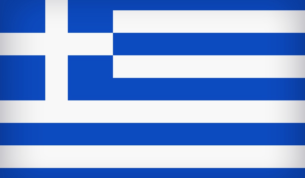 Сине-белый флаг Греции 