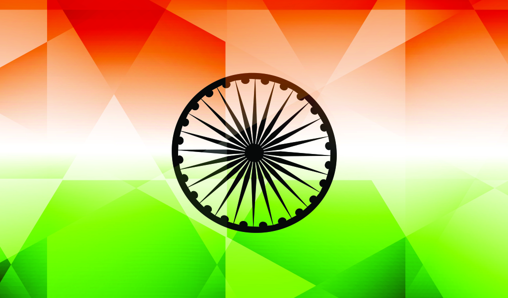 Флаг Индии, векторная графика