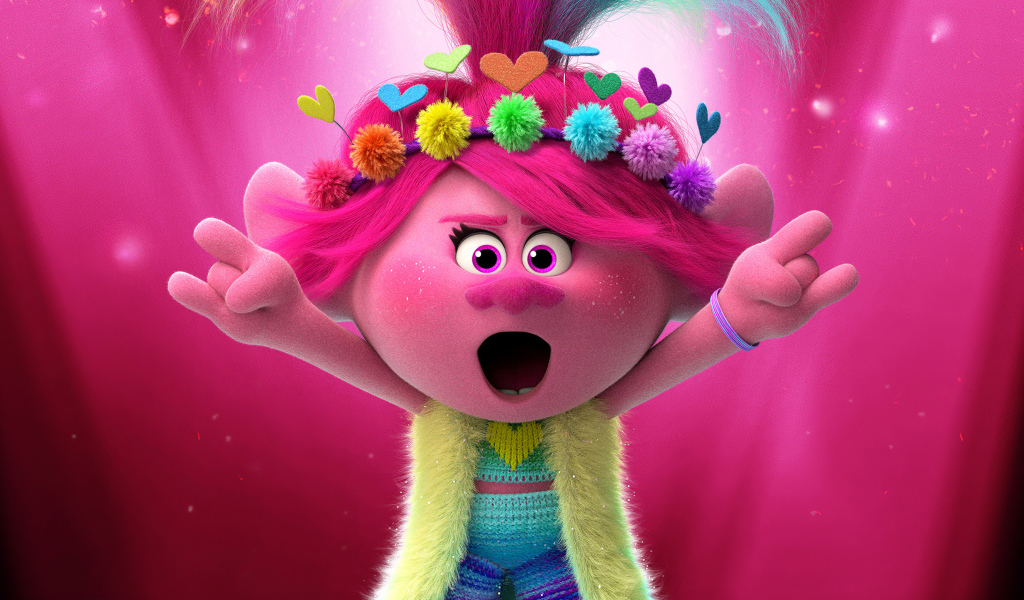 Розочка - персонаж мультфильма Тролли: Мировой тур, 2020