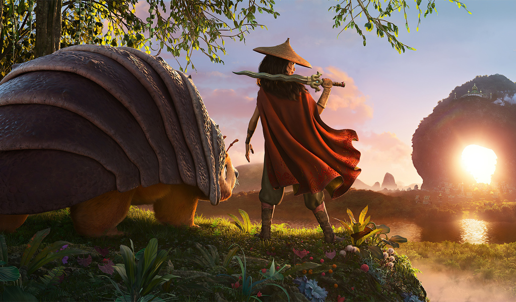 Кадр нового мультфильма Рейя и последний дракон, 2021