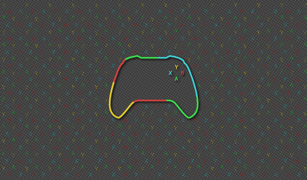 Нарисованный Xbox  контроллер 