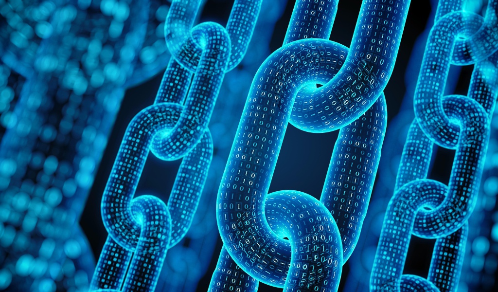 Неоновые цепи с цифрами крупным планом