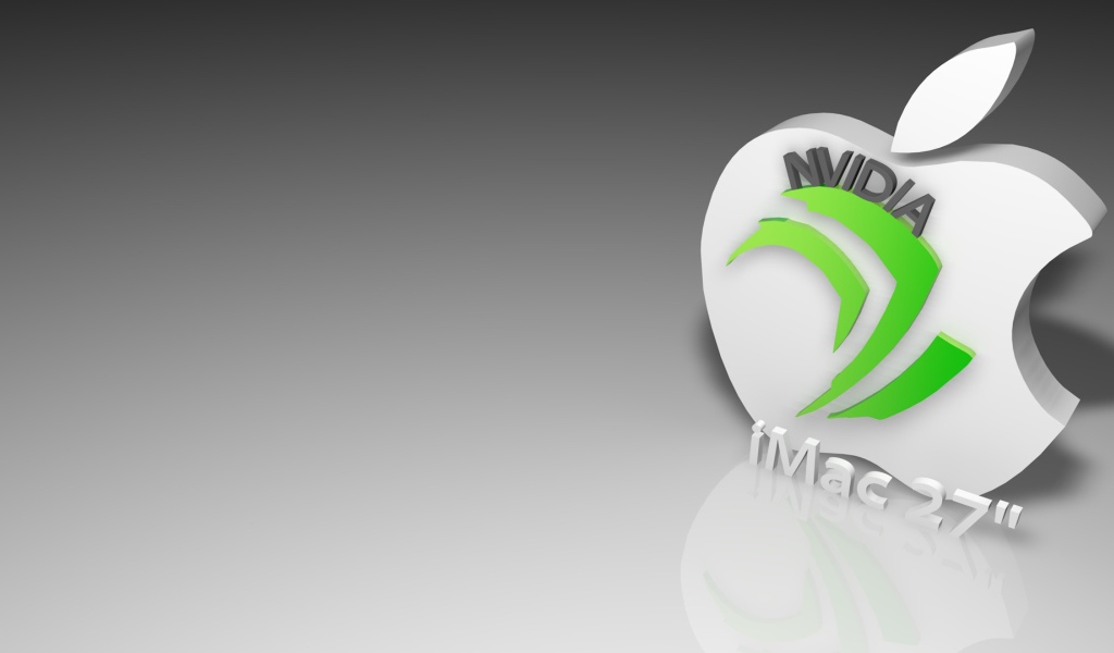 Логотип imac 27 на сером фоне