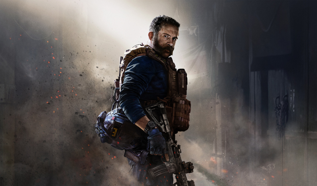 Солдат из компьютерной игры Call of Duty Modern Warfare 2019 года