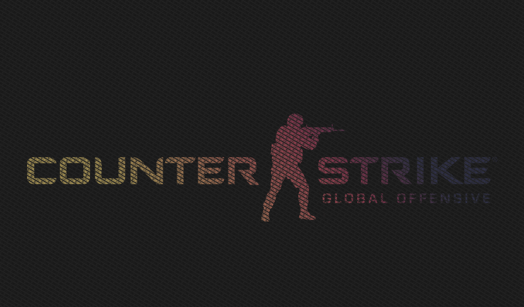 Постер игры Counter-Strike: Global Offensive на сером фоне 