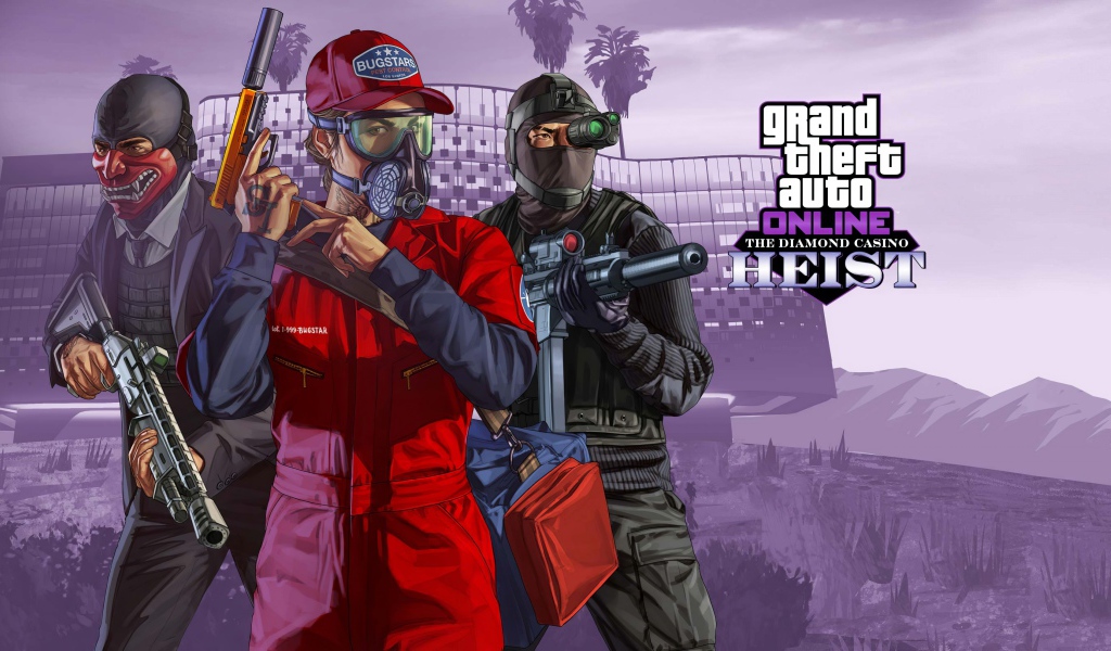 Постер игры GTA Online: The Diamond Casino Heist, 2020
