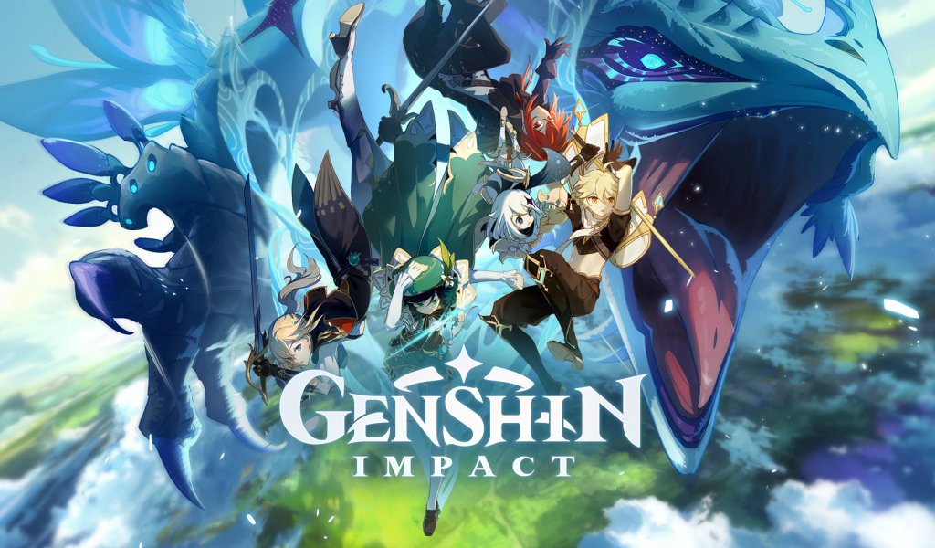 Постер компьютерной игры Genshin Impact, 2020