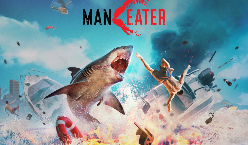Постер видеоигры Maneater, 2020