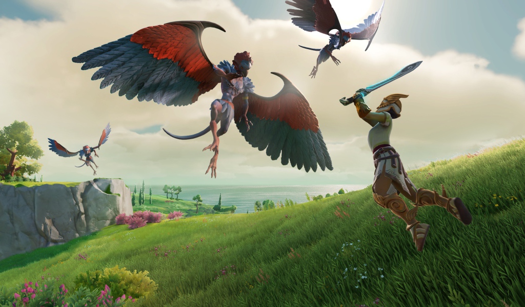 Бой с монстрами компьютерная игра Gods & Monsters, 2020