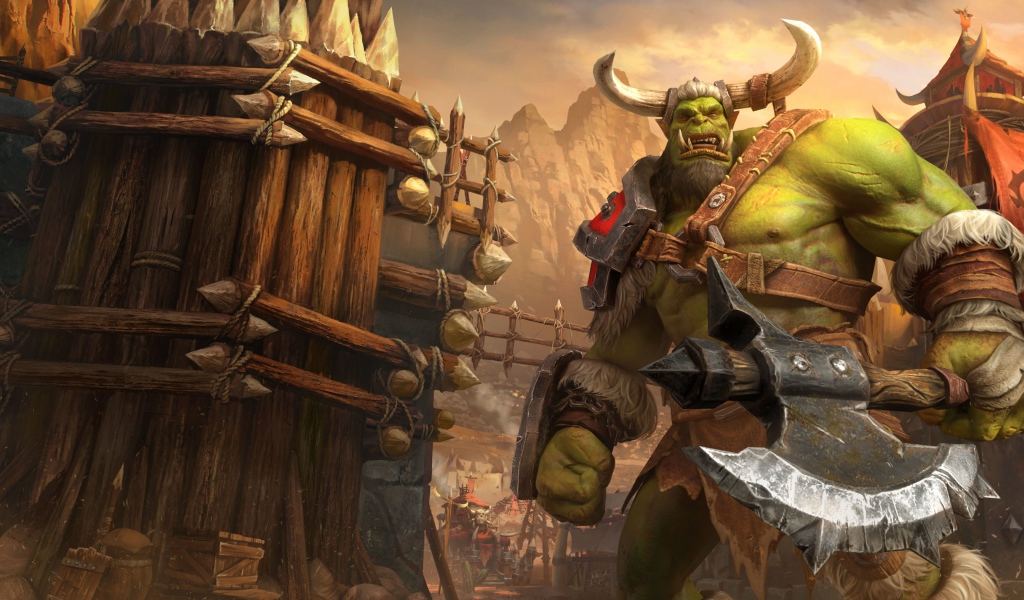 Орк из компьютерной игры Warcraft III: Reforged