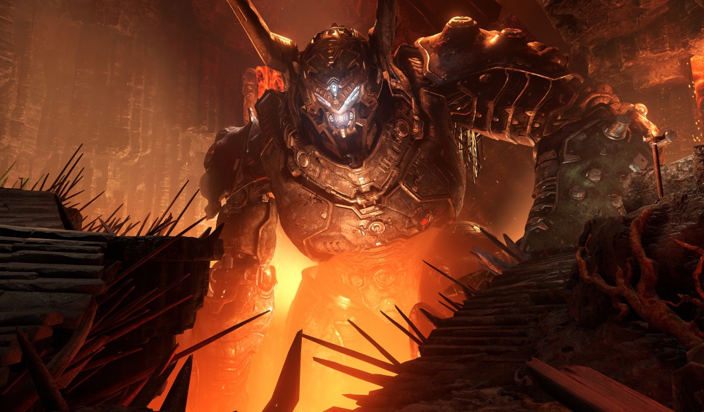 Робот из компьютерной игры Doom Eternal, 2020