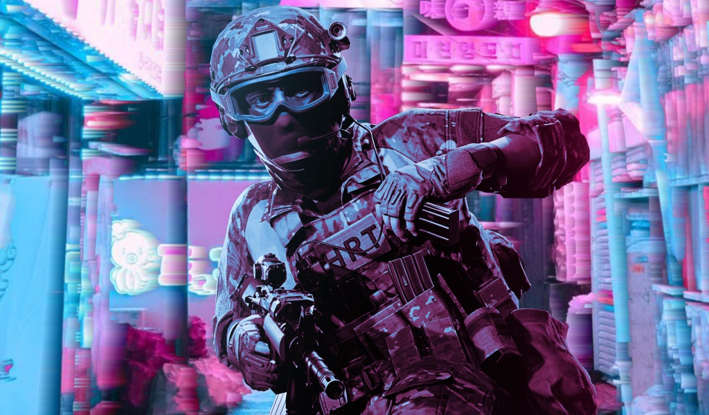 Солдат из компьютерной игры Ready Or Not