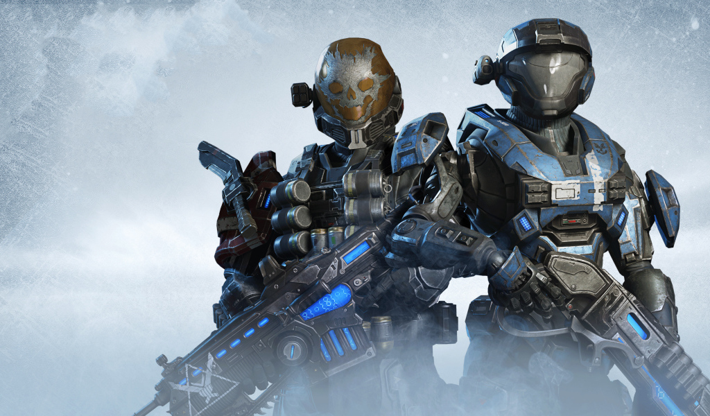 Солдаты из компьютерной игры Gears 5