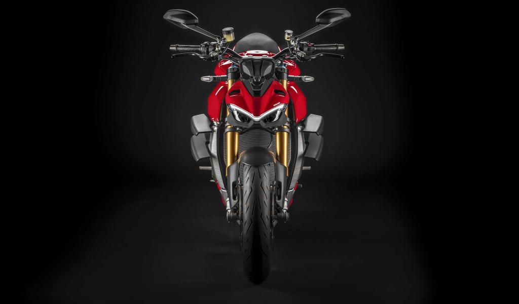 Мотоцикл Ducati Streetfighter V4, 2020 года вид спереди