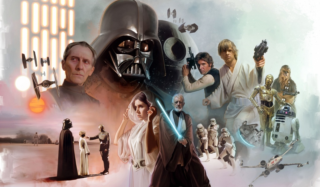 Персонажи популярного фильма Звездные войны 