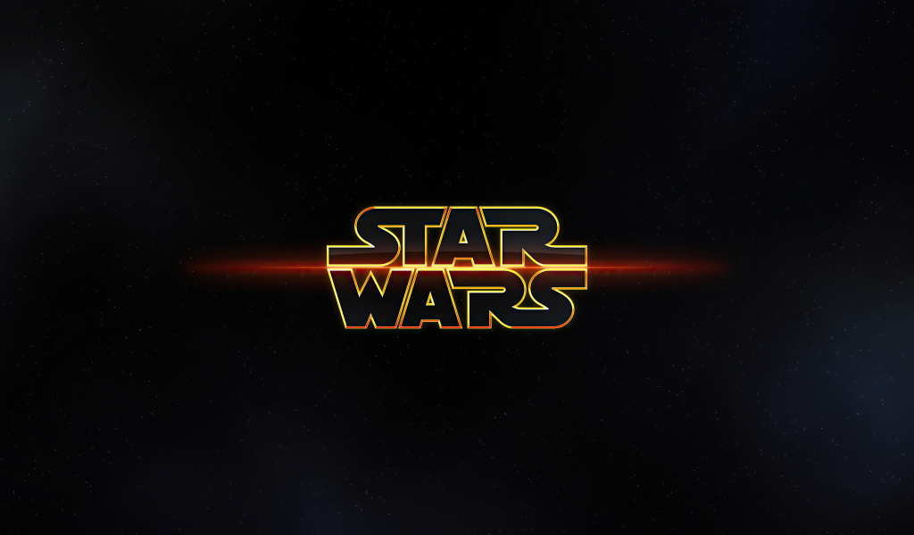 Логотип Звездные войны на фоне неба