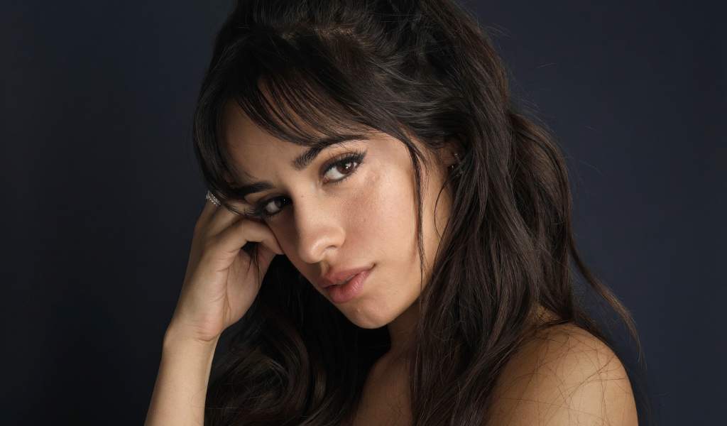 Кареглазая длинноволосая девушка, певица Камила Кабельо