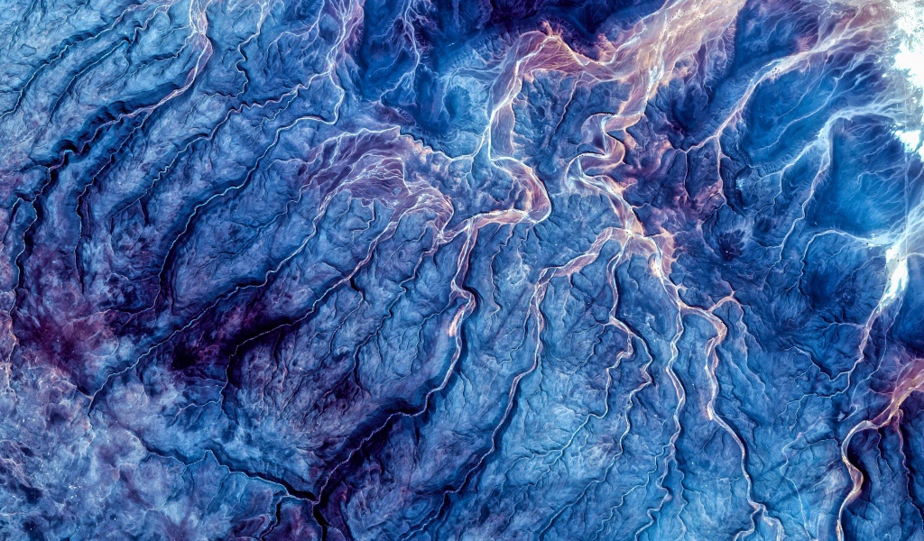 Вид на поверхность земли из космоса 