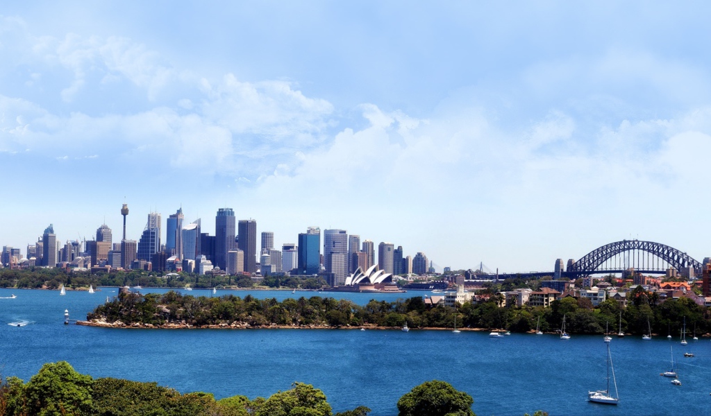 Вид на город Сидней, Австралия
