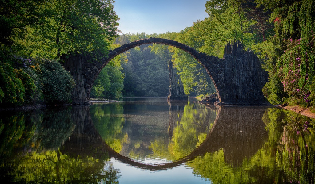 Чертов мост Ракотцбрюке через реку, Германия